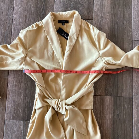 NWT Lulus Marigold tie front unlined blazer size small - Picture 4 of 8